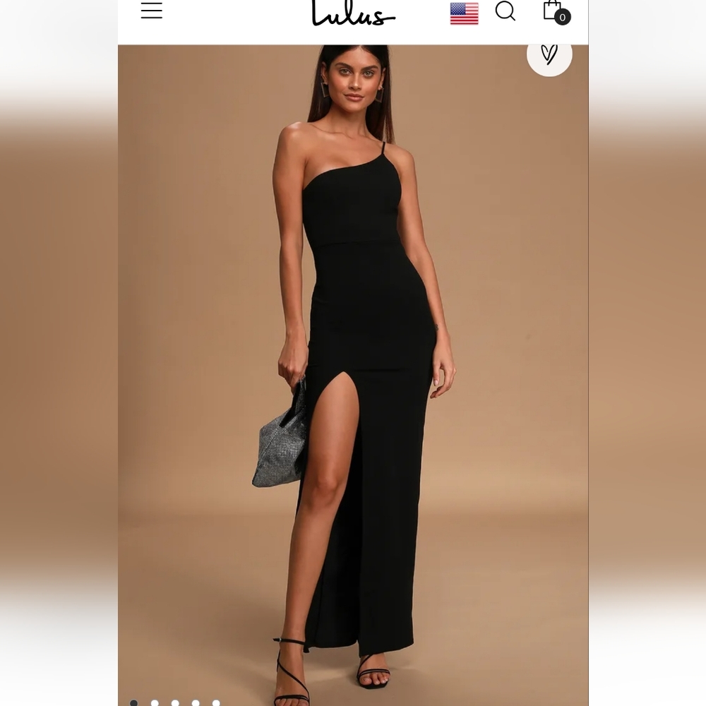 Lulu's Women's, Long Black Dress, Sz. Medium